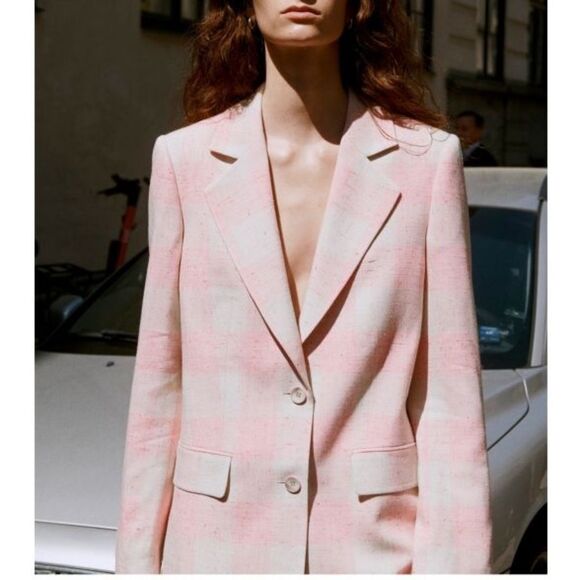 Rodebjer Violante SilkCheck Blazer, NWT, Size S - Picture 7 of 16